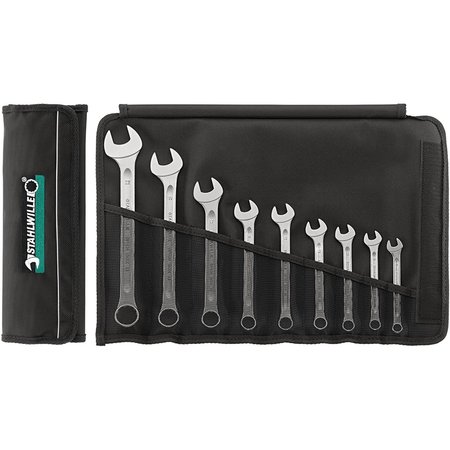 STAHLWILLE TOOLS Set: Combination Wrench OPEN-BOX No.13/9 9-pcs. 96400801